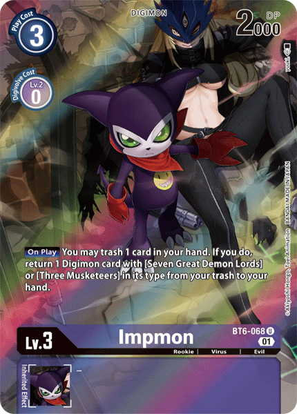 Digimon Karte Bt Alt Impmon Game Kiwi